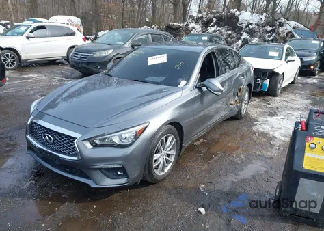 2021 Infiniti Q50 Pure Awd z USA, uszkodzony, nr VIN JN1EV7ARXMM752092